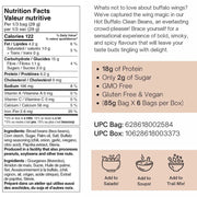 Nutraphase Clean Beans Box, Hot Buffalo Wing Nutrition Panel - SupplementSource.ca