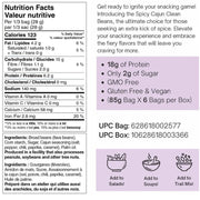 Nutraphase Clean Beans Box, Spicy Cajun Nutrition Panel - SupplementSource.ca