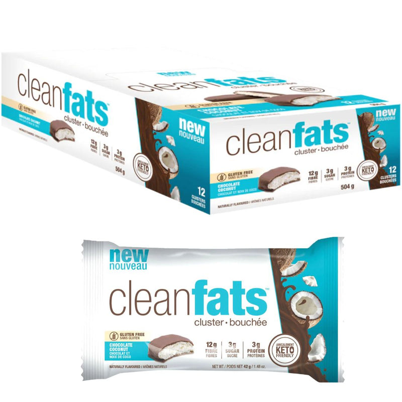 NutraPhase PROTEIN CLUSTER w/CLEANFATS, 12 Bars/Box