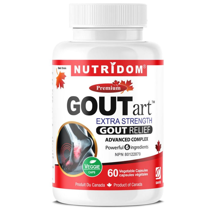 Nutridom GOUTart, 60 VCaps - SupplementSource.ca