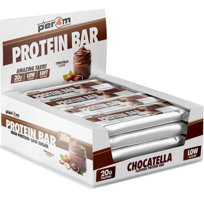 Per4m Low Sugar Protein 12 Bars, Chocatella - SupplementSource.ca