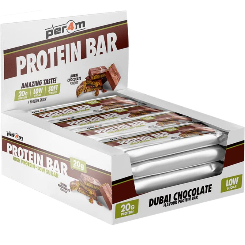 Per4m Low Sugar Protein 12 Bars, Dubia Chocolate - SupplementSource.ca