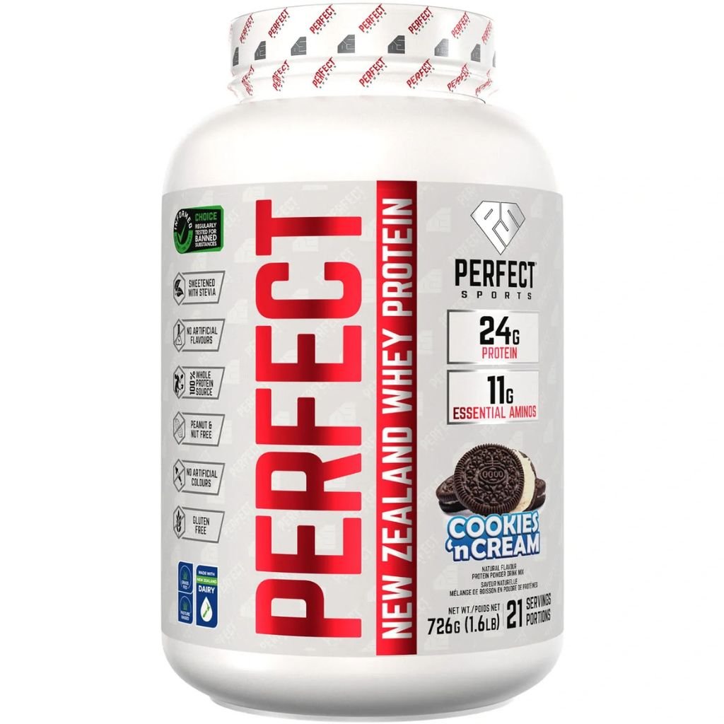 Perfect Sports New Zealand  Whey  Cookies n Cream  1.6lbs - SupplementSource.ca