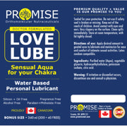Promise Love Lube 340ml Label English - SupplementSource.ca