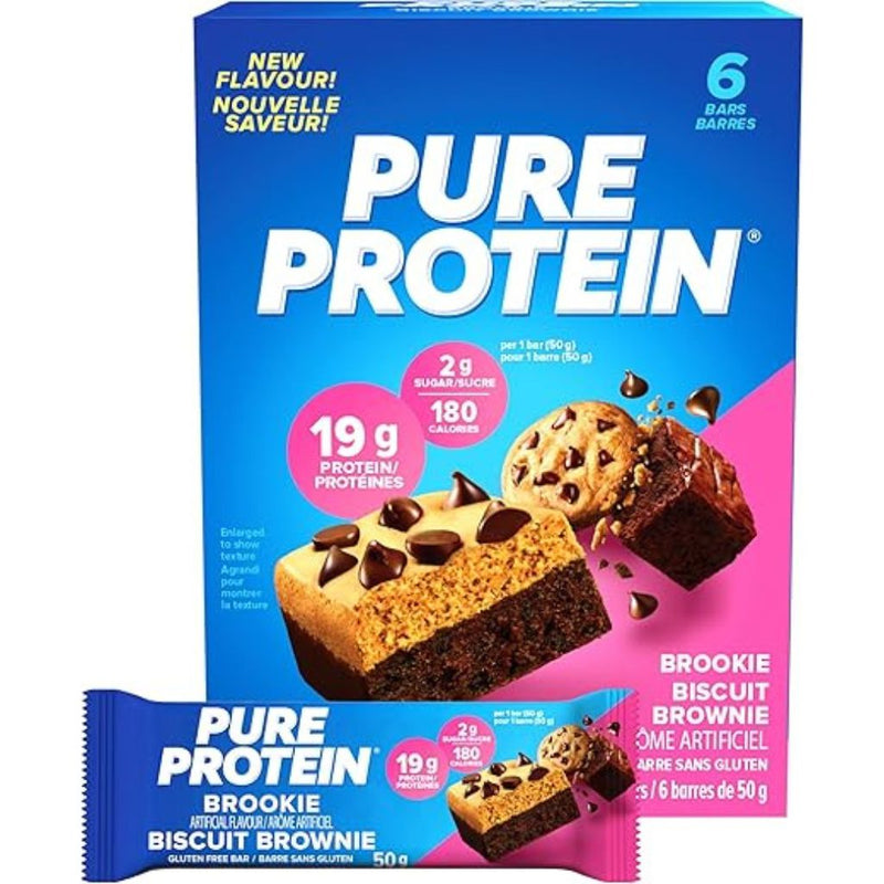 Pure Protein Bars 6 Pack Brookie - SupplementSource.ca