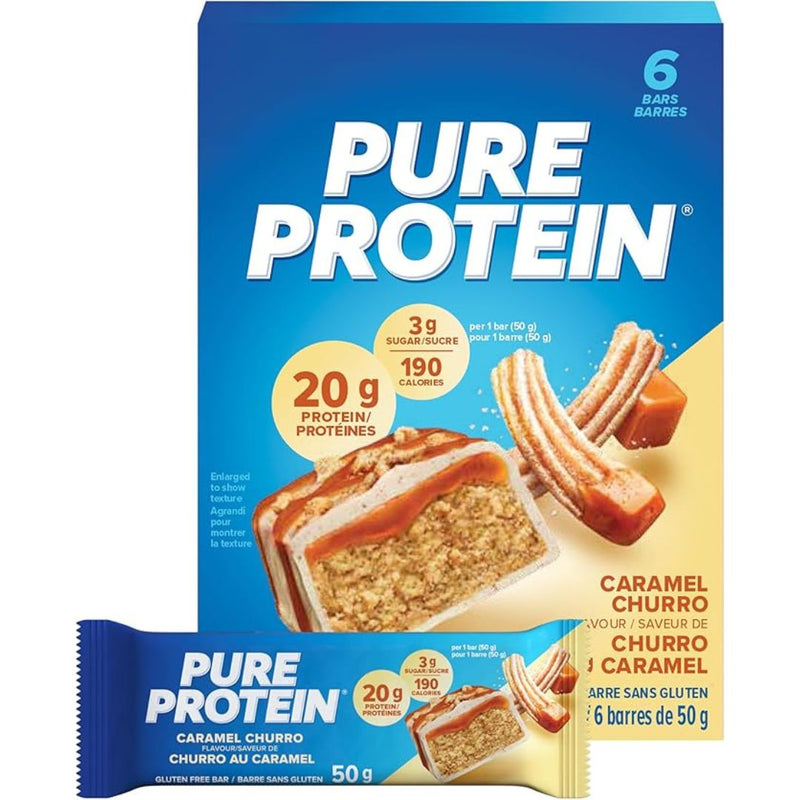 Pure Protein Bars 6 Pack Caramel Churro - SupplementSource.ca
