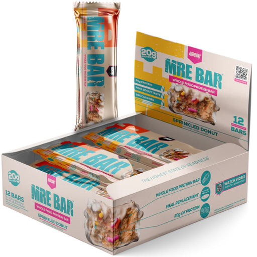 RedCon1 MRE BARS, 12 Bars/Box Sprinkled Donut - SupplementSource.ca