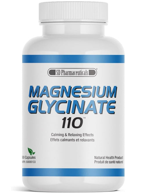 SD Pharma MAGNESIUM GLYCINATE 110mg, 90 VCaps - SupplementSource.ca