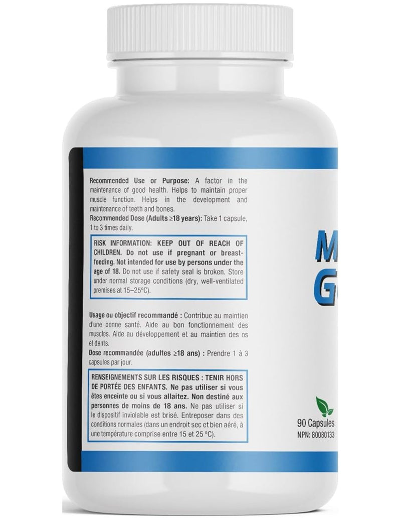 SD Pharma MAGNESIUM GLYCINATE 110mg, 90 VCaps Directions - SupplementSource.ca