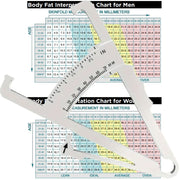 Body Fat Caliper + Chart - SupplementSource.ca