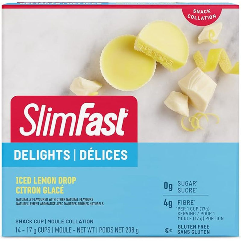 Slimfast Delights 14 Treats/Box Iced Lemon Drop - SupplementSource.ca