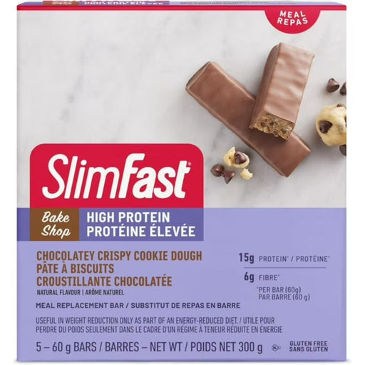 SlimFast High Protein Bars Chocolatey Crispy Cookie Dough - SupplementSource.ca