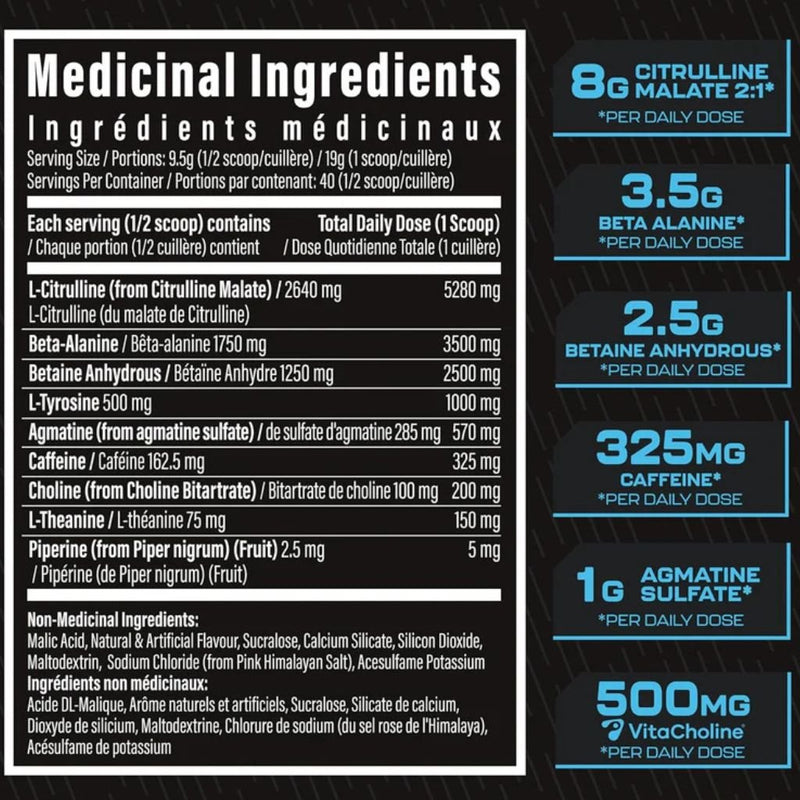 TC Nutrition Batch 27, 40 Servings Nutrition Panel - SupplementSource.ca
