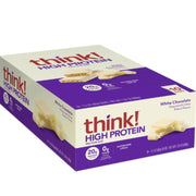Think! High Protein Bars, 10 Bars/Box White Chocolate - SupplementSource.ca