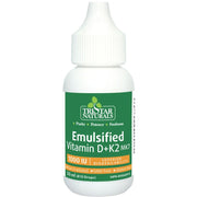 Tristar Naturals Emulsified Vitamin D+K2 30ml - SupplementSource.ca