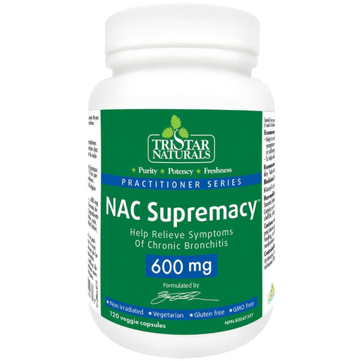 TriStar Naturals NAC Supremacy 600mg, 120 VCaps - SupplementSource.ca