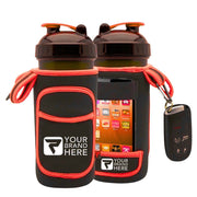 Performa Fitgo Shaker Bottle Organizer Sleeve, Orange - SupplementSource.ca