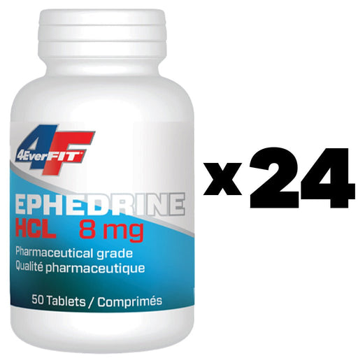 4Ever Fit EPHEDRINE - 24 x Bottles (1200 x 8mg Tabs) - SupplementSource.ca