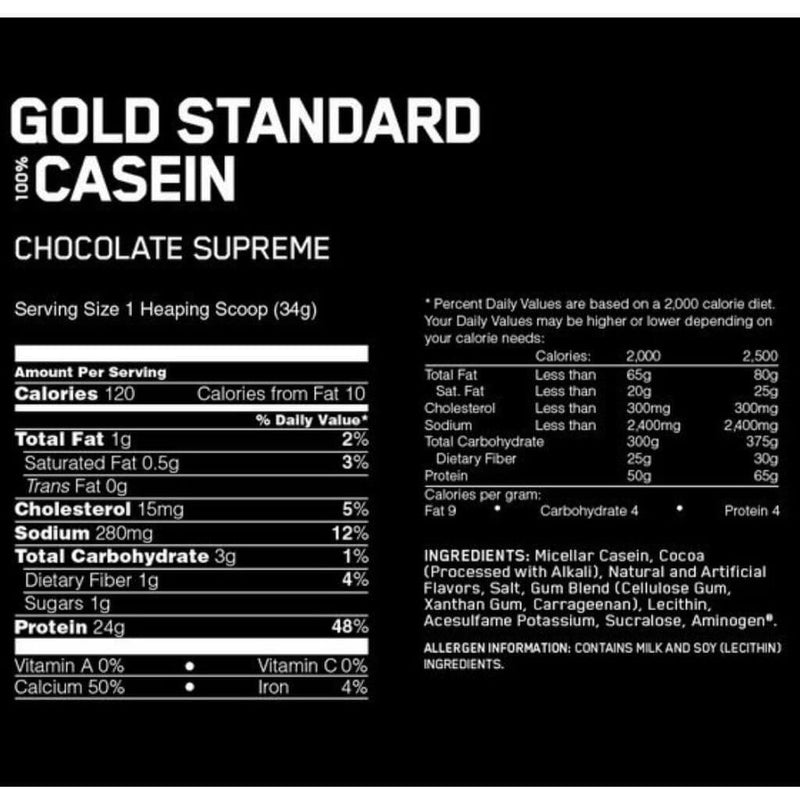Optimum 100% CASEIN PROTEIN, 4lb