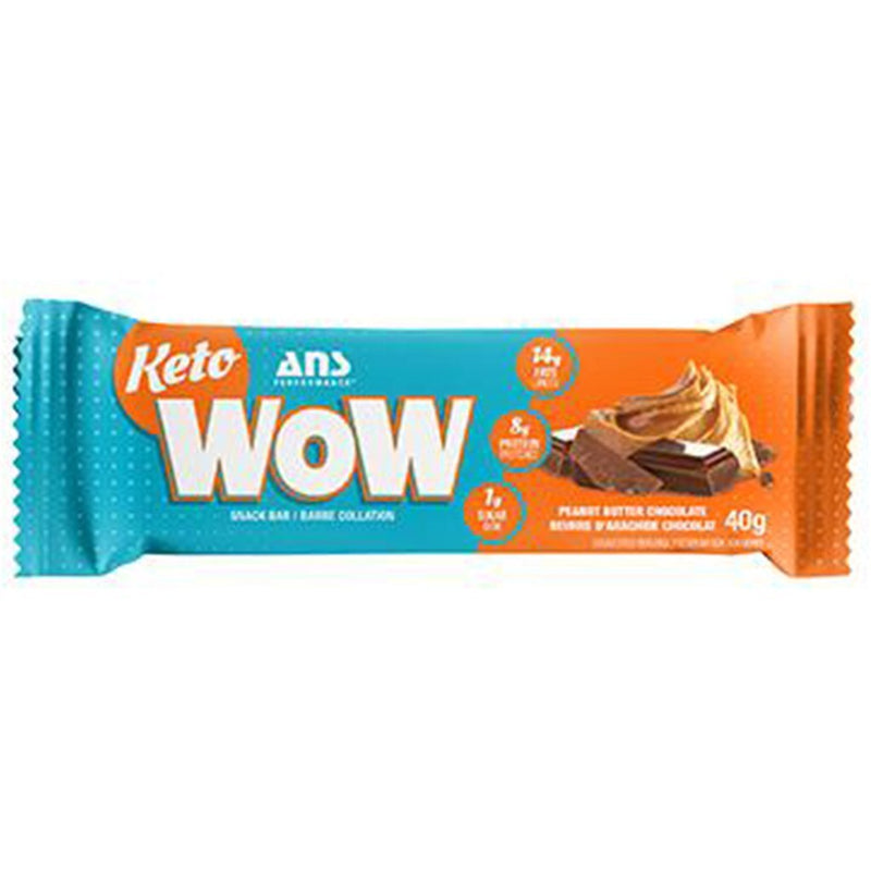 ANS Performance Keto WOW Bar Peanut Butter Chocolate - SupplementSource.ca