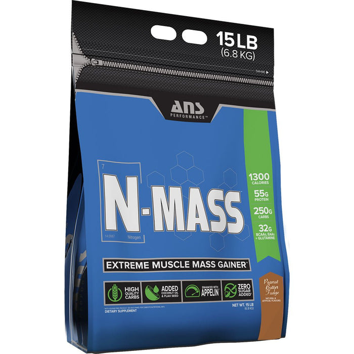 ANS Performance N-Mass 15 lbs Peanut Butter Fudge - SupplementSource.ca