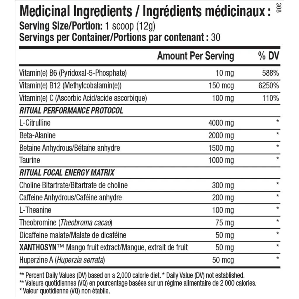ANS Performance RITUAL, 30 Servings - SupplementSource.ca