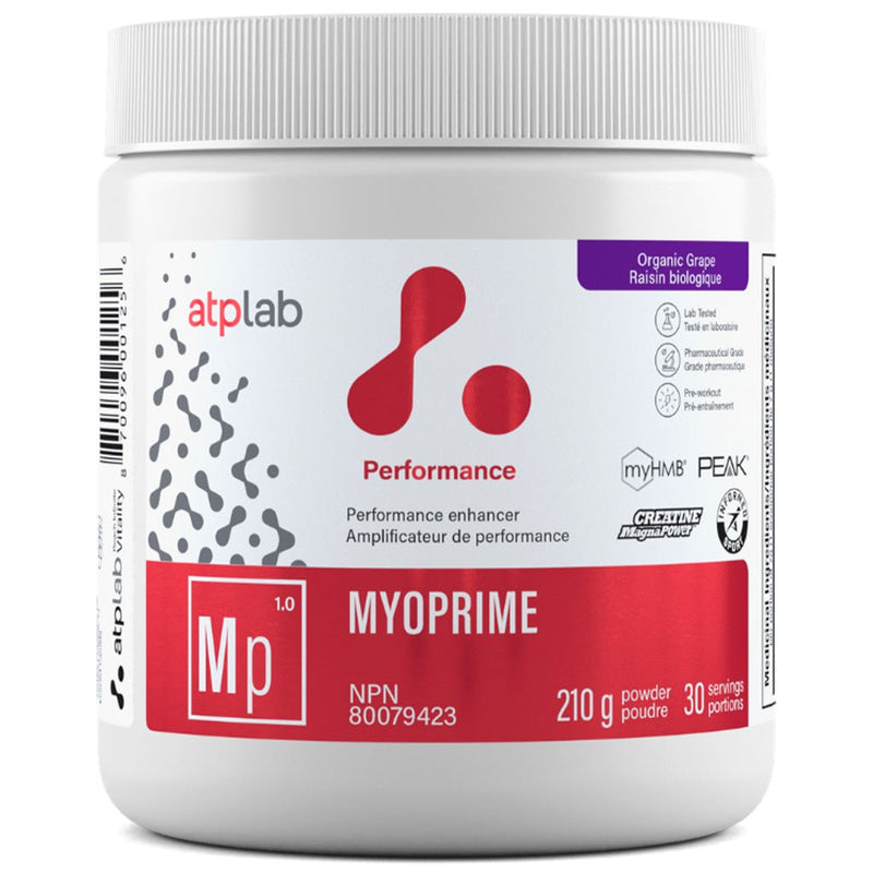 ATP Lab Myoprime, 30 Servings Organic Grape - SupplementSource.ca