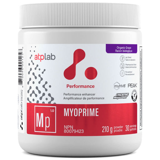 ATP Lab Myoprime, 30 Servings Organic Grape - SupplementSource.ca