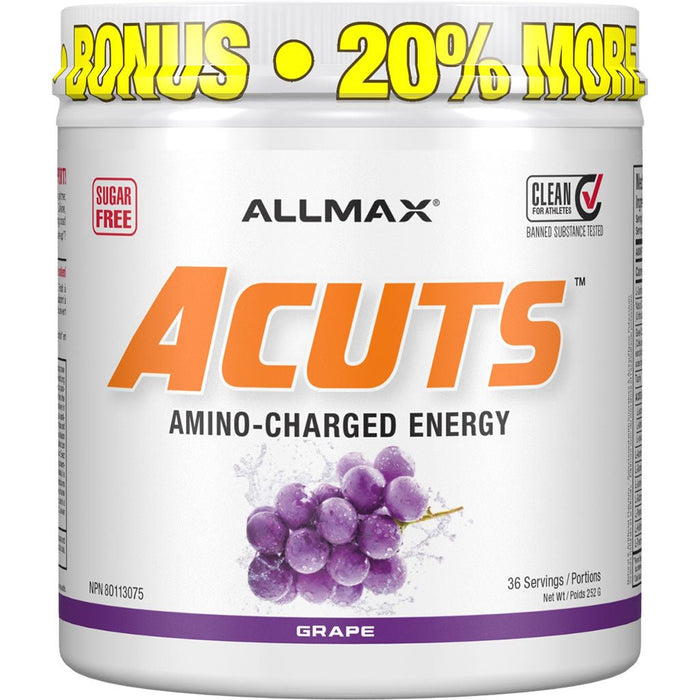 Allmax Amino Cuts (A:Cuts) Dye Free 36 Servings Grape - SupplementSource.ca