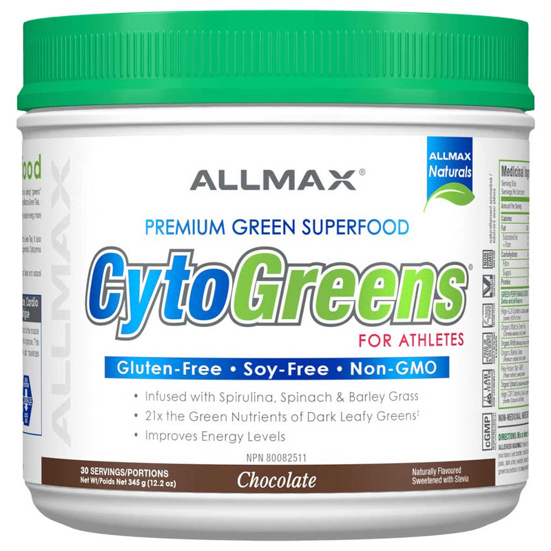 Allmax CYTOGREENS, 30 Servings Chocolate - SupplementSourceca