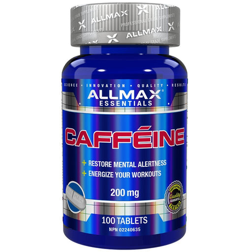 Allmax CAFFEINE (200mg), 100 Tabs - SupplementSourceca