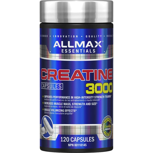 Allmax Creatine 3000 120 Capsules - SupplementSource.ca