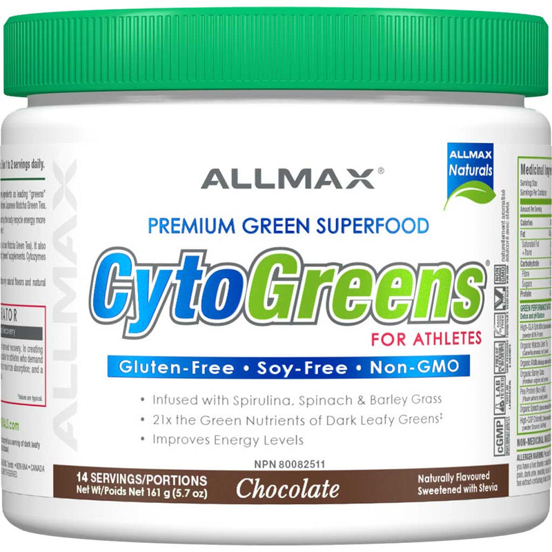 Allmax Cytogreens Chocolate, 14 Servings - SupplementSource.ca
