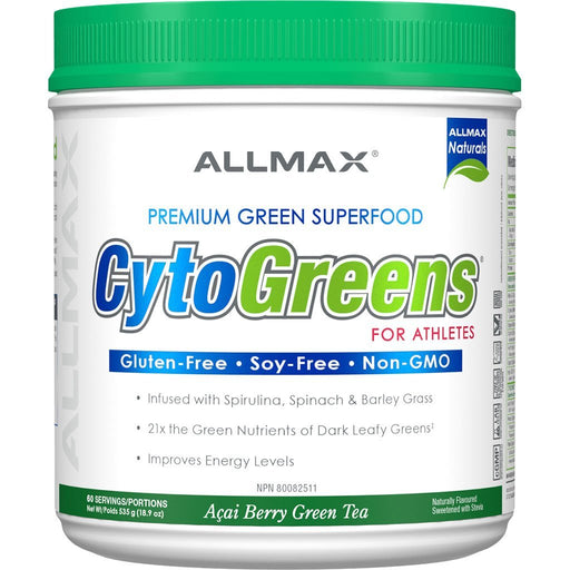 Allmax Cytogreens, 60 Servings Acai Berry Green Tea - SupplementSource.ca
