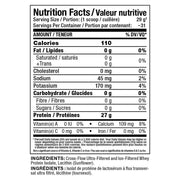 Allmax ISONATURAL, 2lb Nutritional Panel - SupplementSourceca