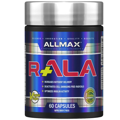 Allmax R-ALA, (Alpha Lipoic Acid), 60 Caps - SupplementSourceca