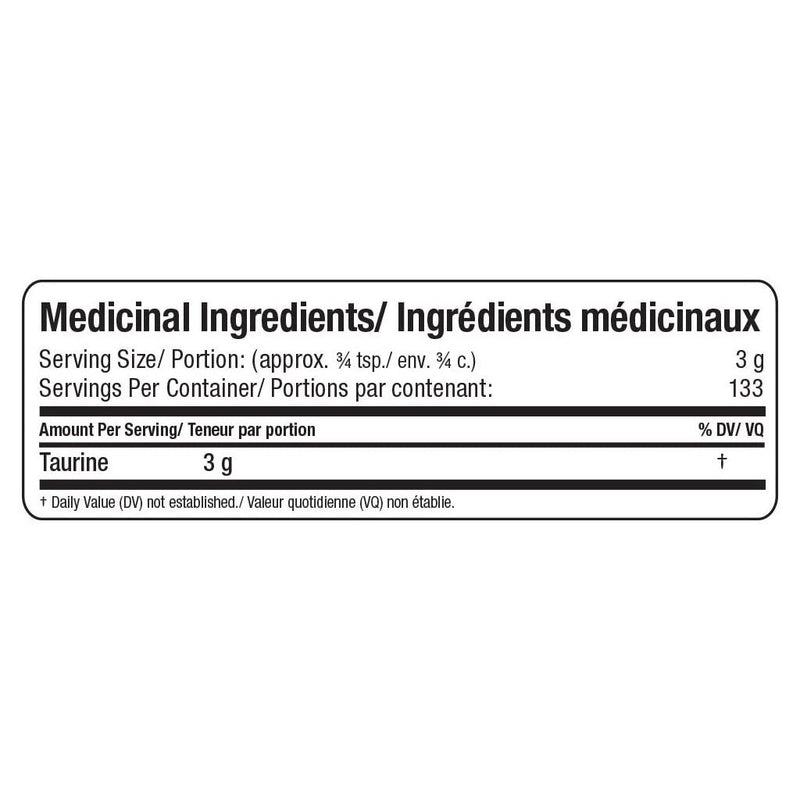 Allmax TAURINE, 400g Nutritional Panel SupplementSourceca