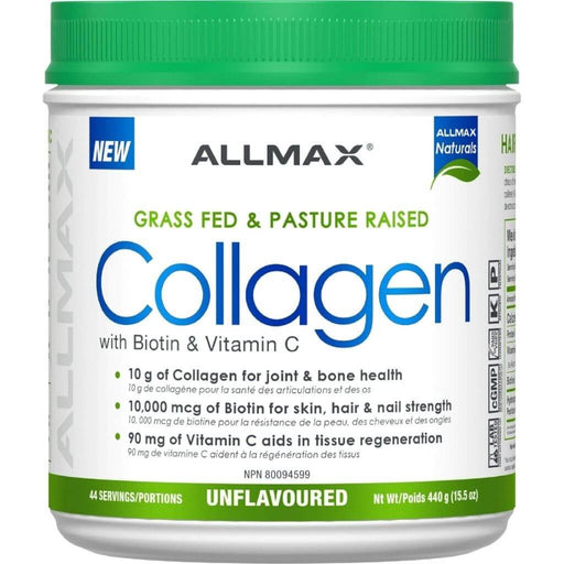 Allmax Collagen, 440g Unflavoured - SupplementSourceca