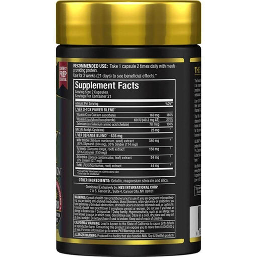Allmax Liver DTox, 42 Capsules Nutrition Panel - SupplementSource.ca
