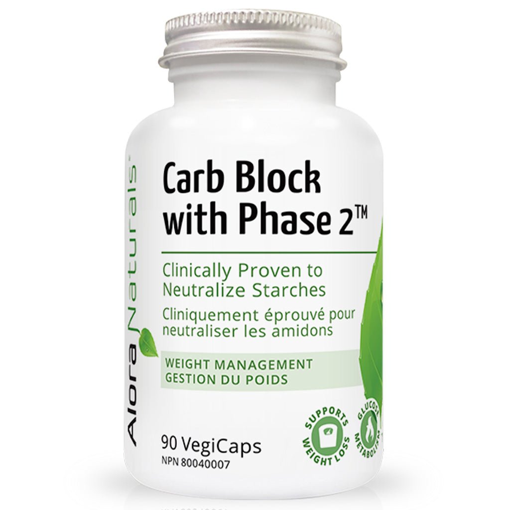Alora Naturals Carb Block with Phase 2 90 VCaps - SupplementSource.ca