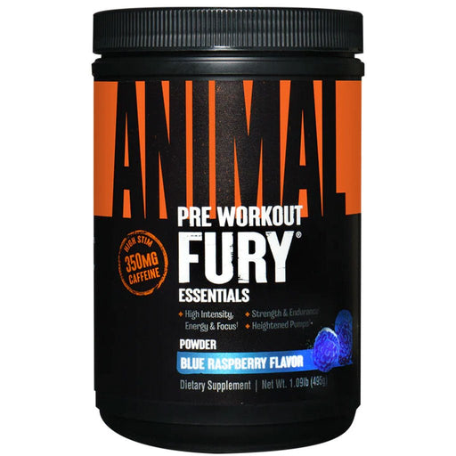 Animal Pre-Workout Fury 30 Servings Blue Raspberry - SupplementSource.ca