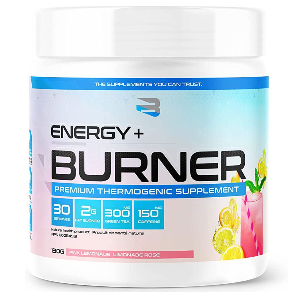 Believe Supplements Energy + Burner, 30 Servings Pink Lemonade - SupplementSource.ca