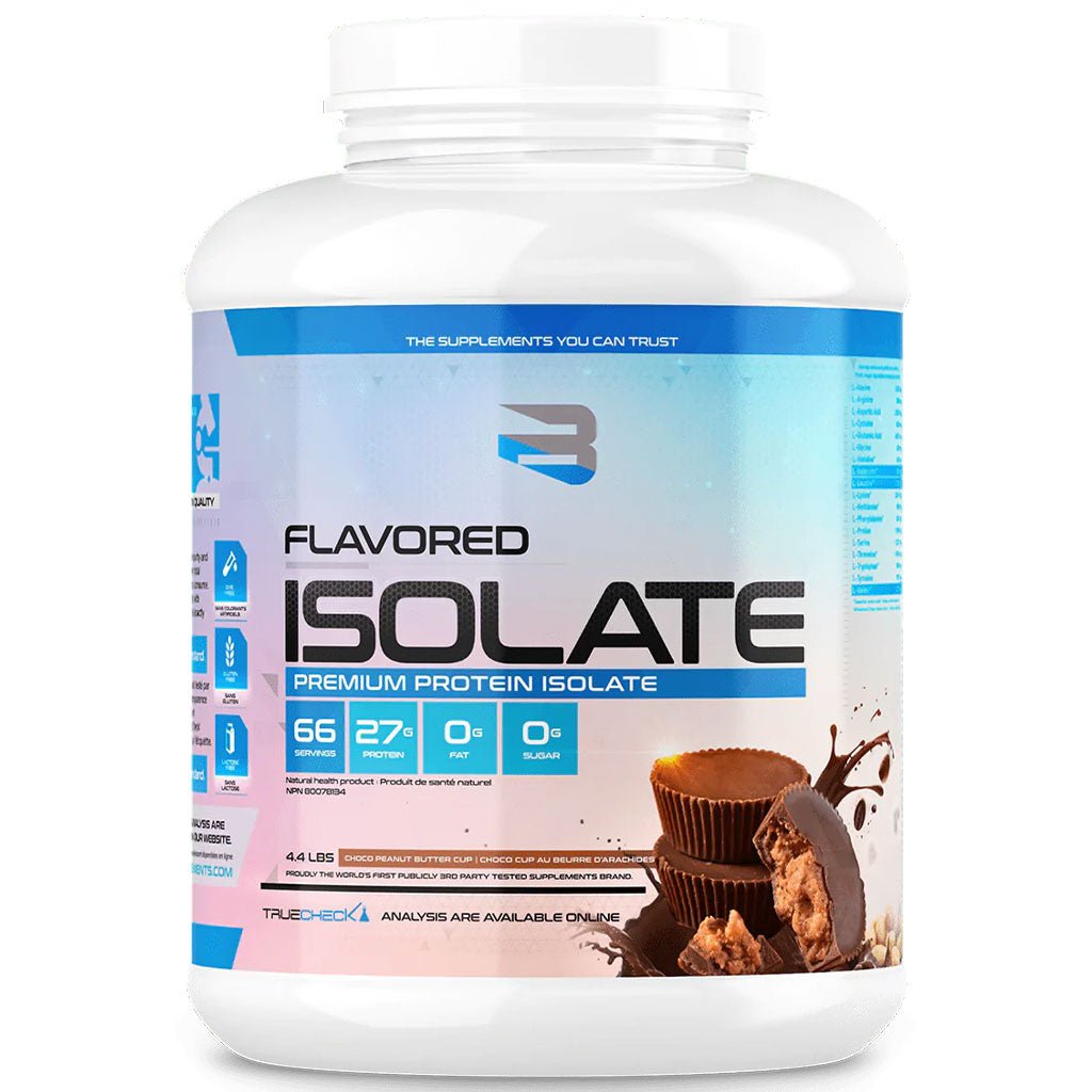 Believe Supplements Flavored Isolate 4.4 lbs Choco Peanut Butter Cup - SupplementSource.ca