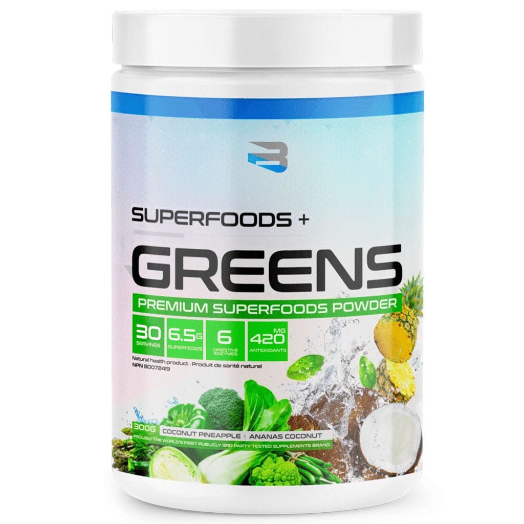 Believe Supplements SuperFoods + Greens 30 Servings Coconut Pineapple - SupplementSource.ca