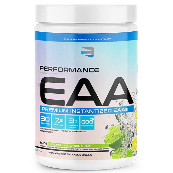 Believe Supplements Performance EAA 30 Servings Lemon & Lime - SupplementSource.ca