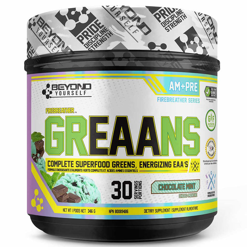 Beyond Yourself GrEAAns 30 Servings Chocolate Mint - SupplementSource.ca
