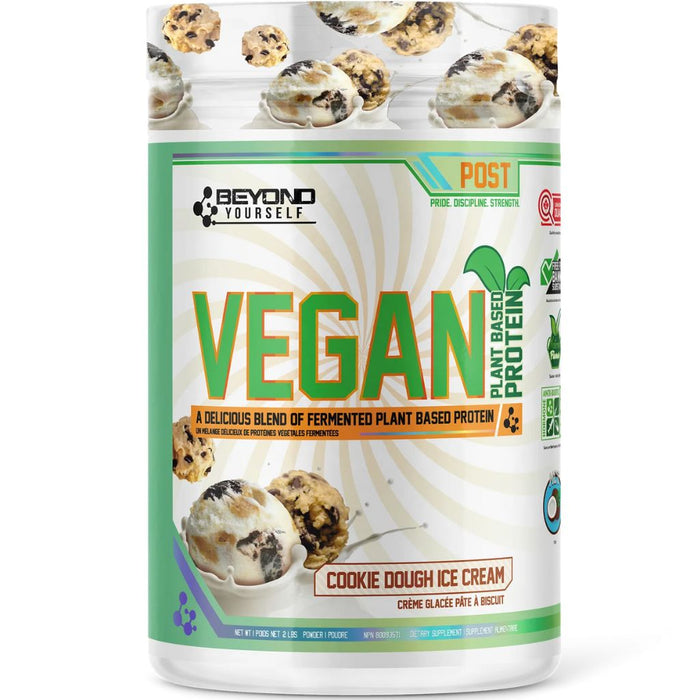 Beyond Yourself VEGAN PLANT BASED PROTEIN, 2lb Cookie Dough Ice Cream - SupplementSource.ca
