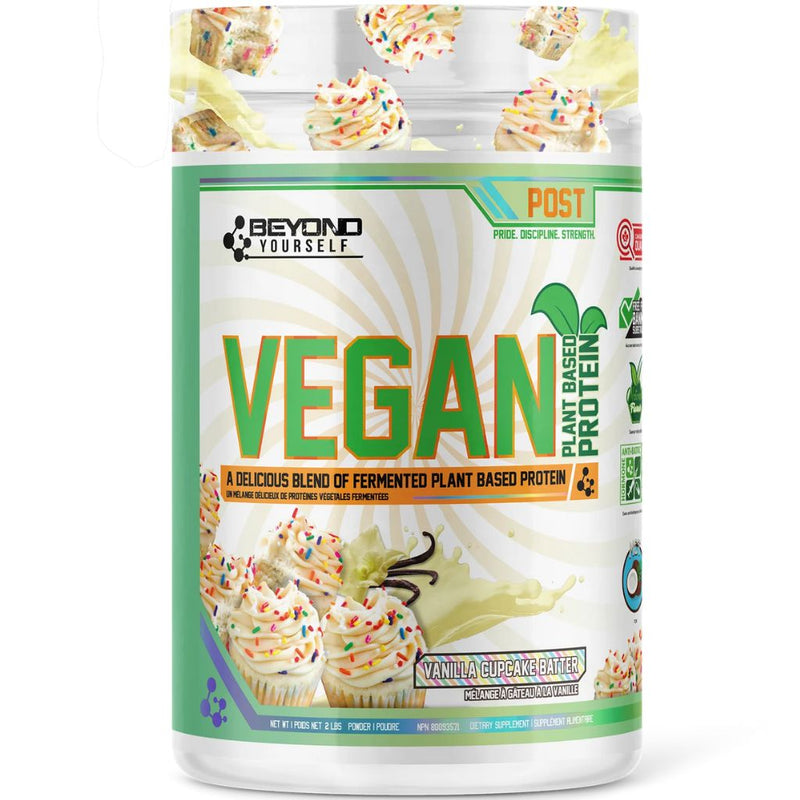 Beyond Yourself VEGAN PLANT BASED PROTEIN, 2lb Vanilla Cupcake Batter - SupplementSource.ca