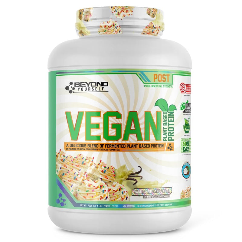 Beyond Yourself Vegan Plant Based Protein 4lb Vanilla Cupcake Batter - SupplementSource.ca