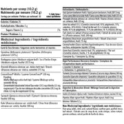BioSteel Sports Greens 30 Servings Pineapple Coconut Nutrition Panel - SupplementSource.ca
